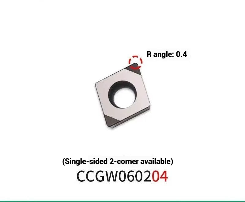 1042-Diamond Inserts CBN Boron Nitride Superhard Hardened CCMT Double End Usable Inserts Shandong Denso Pricision Tools Co.,Ltd.